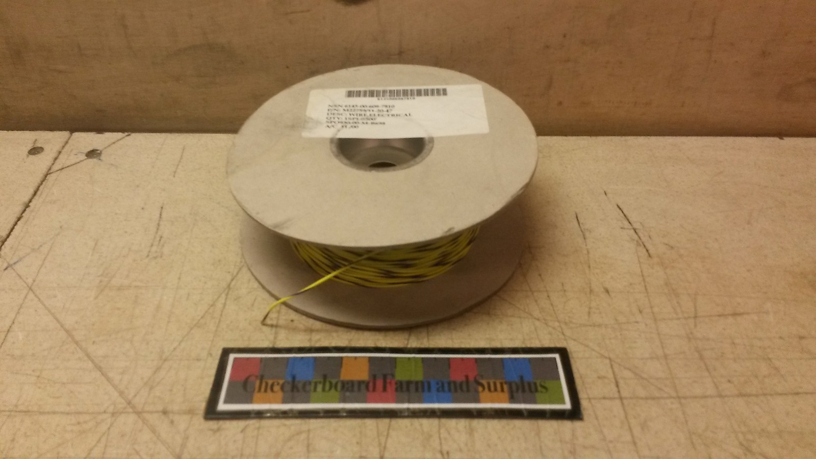 500′ Electrical Wire Yellow/Violet MIL-W-22759/1120-47 20-AWG Silver-Plated