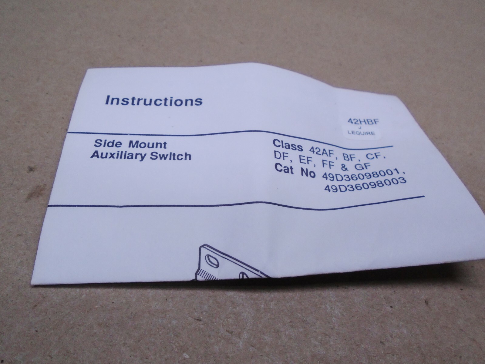 3 Lot NEW Service First SWT 1730 Auxiliary Electrical Interlock X13090087477