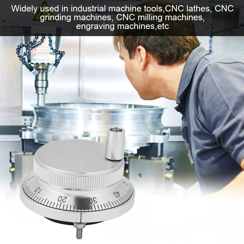 5V 60mm Diameter 4 Terminal Manual Electronic Handwheel for CNC Lathes 2pcs