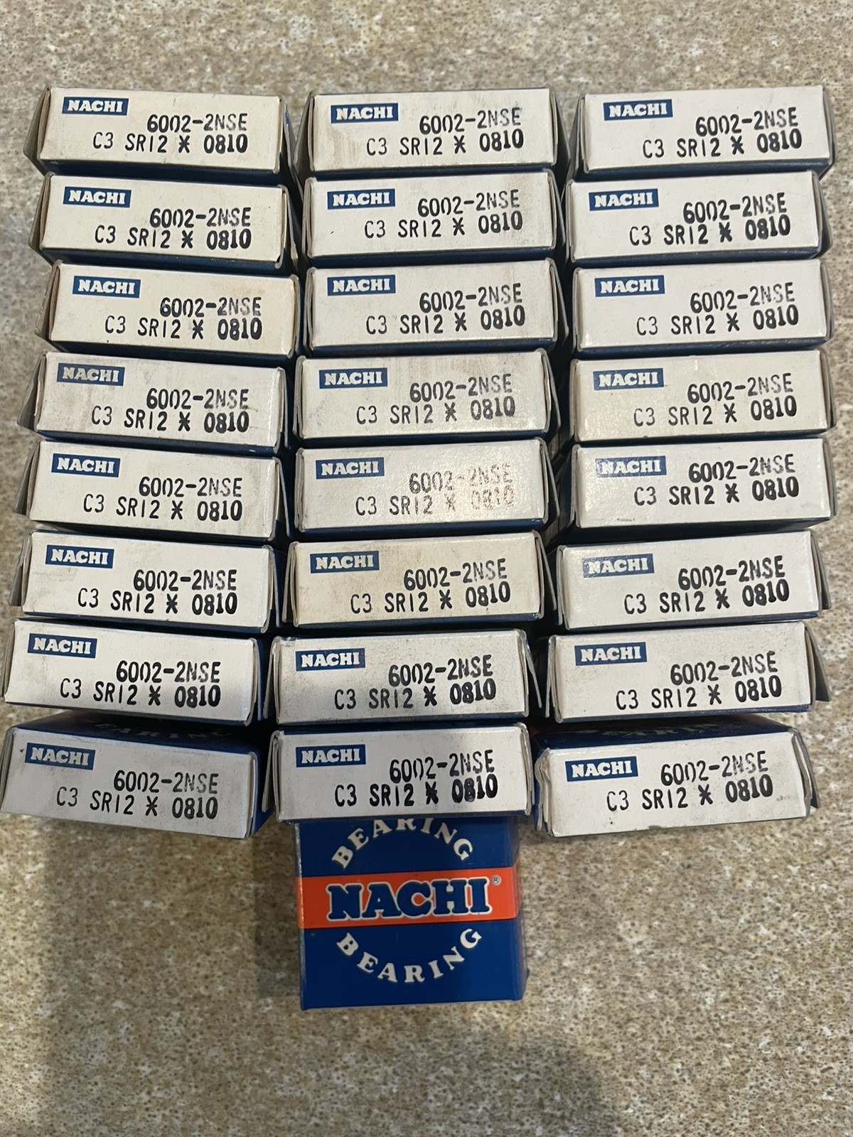 (QTY.25) Genuine NACHI 6002-NSE C3 6002-2NSE Sealed Ball Bearings 6002-2RS