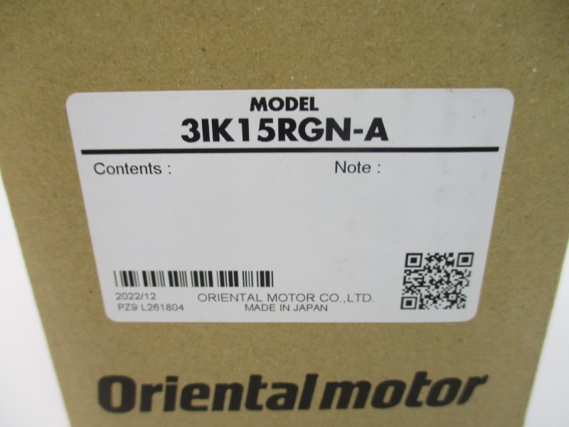 ORIENTAL MOTOR 3IK15RGN-A 100V 0.5A NSMP