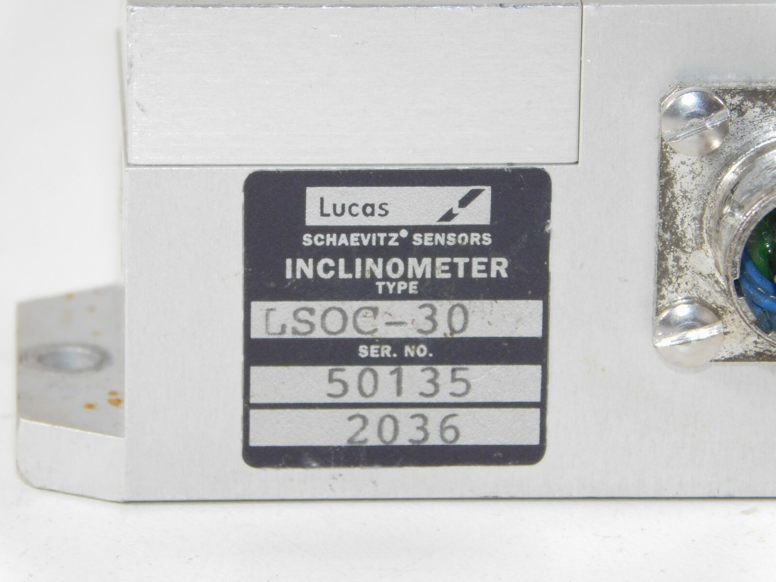 Lucas Schaevitz LSOC 30 Industrial Precision Servo Inclinometer Sensor Unit
