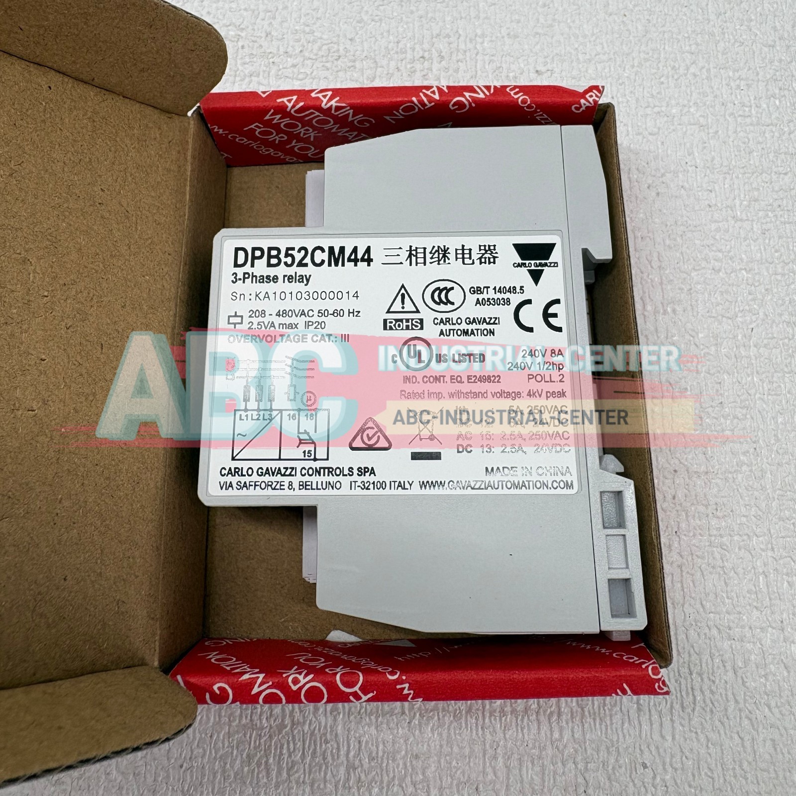 1PCS New Carlo gavazzi DPB52CM44 electric relay#