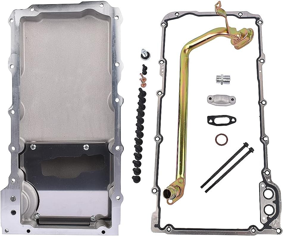 Conversion Swap Oil Pan Low Profile Retrofit Kit Satin Fits for LS1 LS2 LS3 LS6