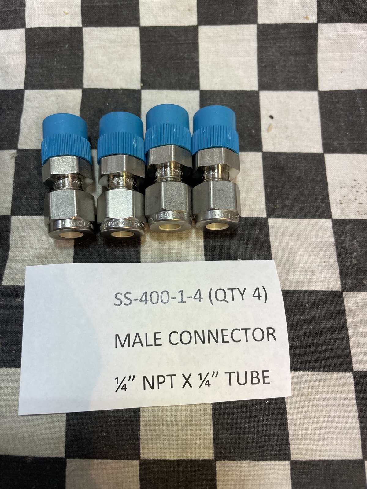 SWAGELOK MALE CONNECTOR, SS-400-1-4, SS-600-1-4, SS-600-1-8 , LOT OF 12#1557W2
