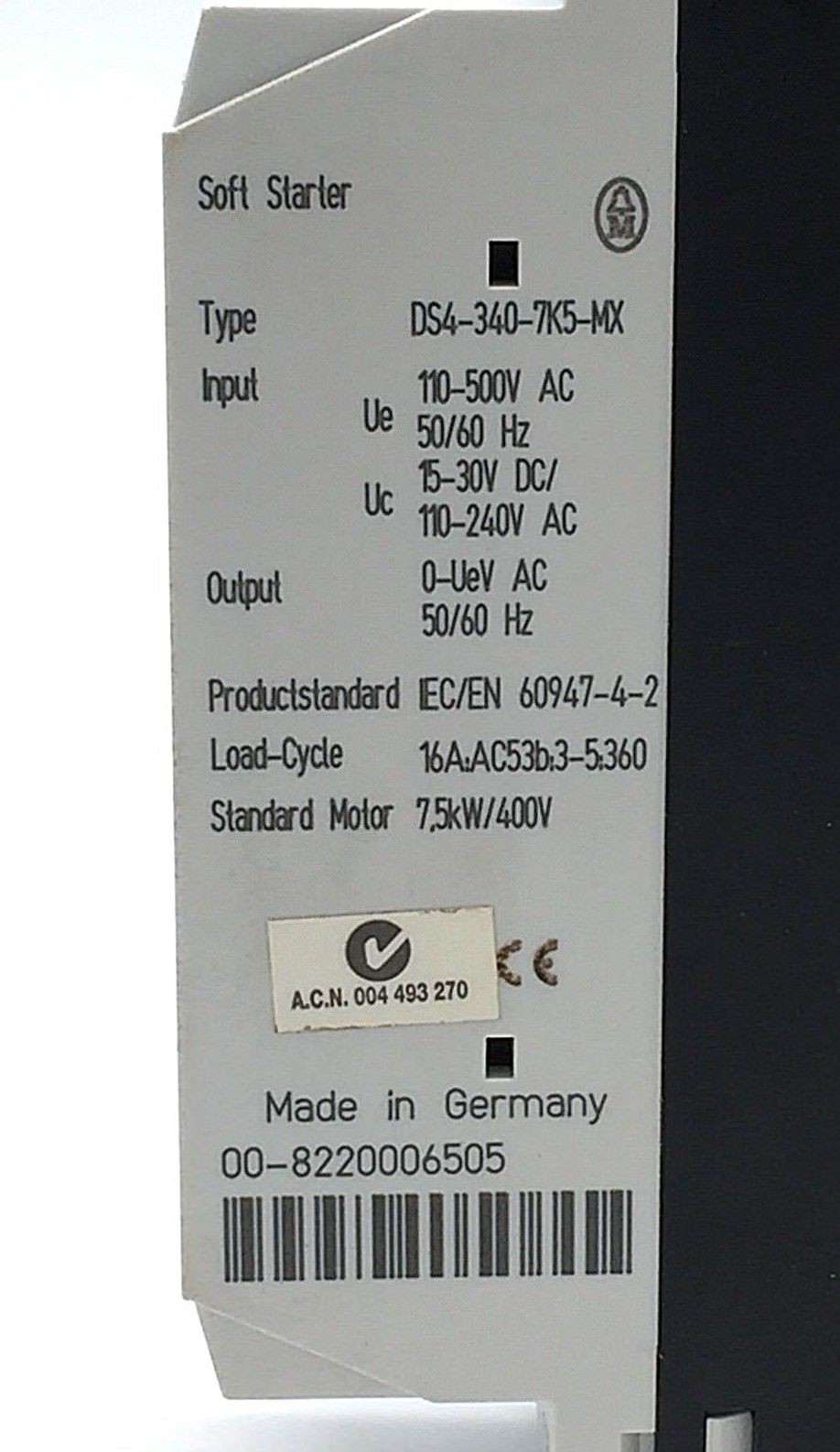 Moeller DS4-340-7K5-MX Softstarter 7.5 kW 400V 110-500V Soft Starter