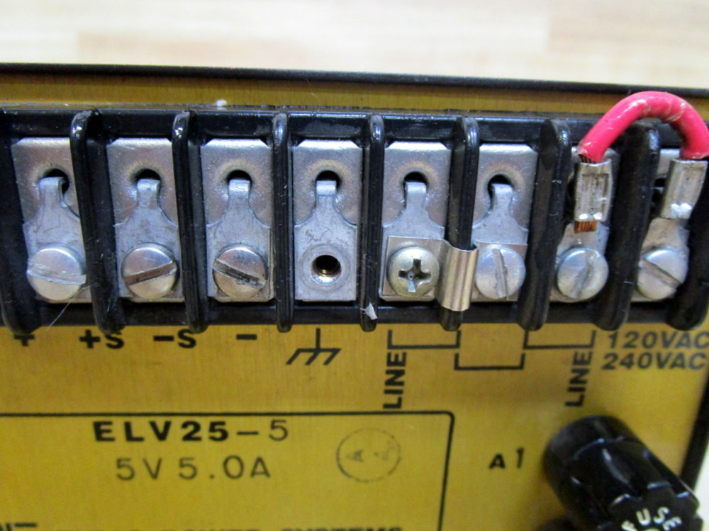 Elpac ELV25-5 Power Supply Missing Terminal Screw