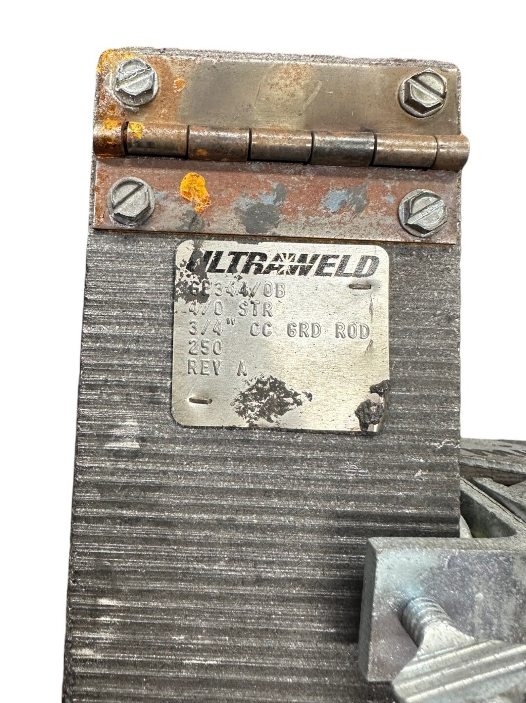 ULTRAWELD GP344/0B, 4/0 STR to 3/4 Cc Ground Rod W/ MH1 Mold Handle Clamp *SALE*