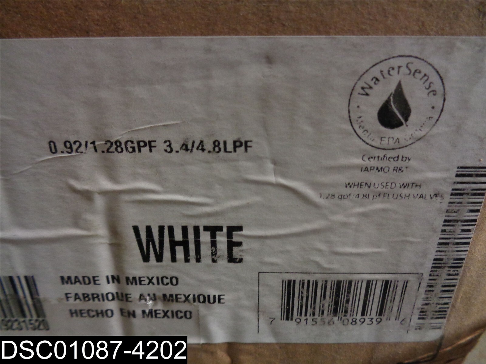 4133A218.020 American Standard H2Option 0.92/1.28 GPF Dual Flush Tank Only