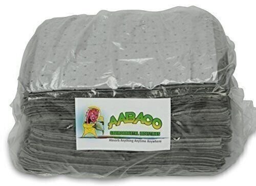AABACO Environmental Universal Absorbent Pads – Heavy Weight Sheets (100 Per…