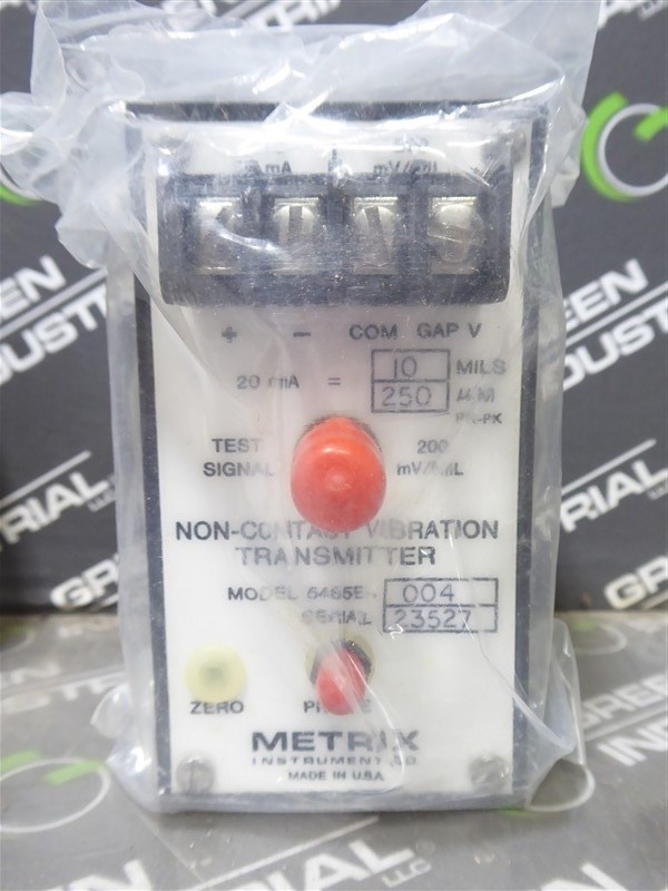 NEW Metrix 5465E-004 Non-Contact Vibration Transmitter