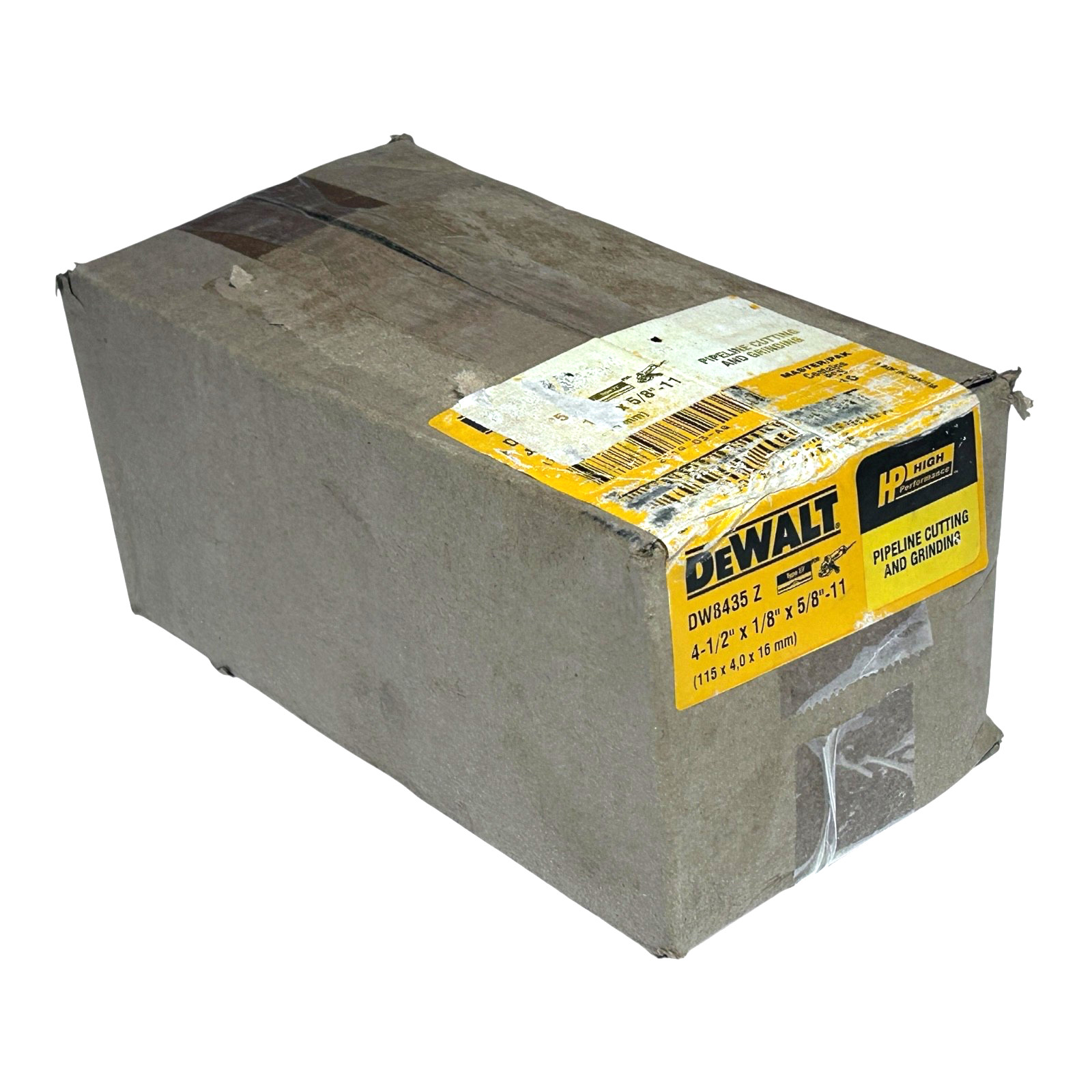 (10) DeWalt DW8435Z Metal HP 24 Grit Pipe Cutting Grinding Wheel 4-1/2″ x 1/8″