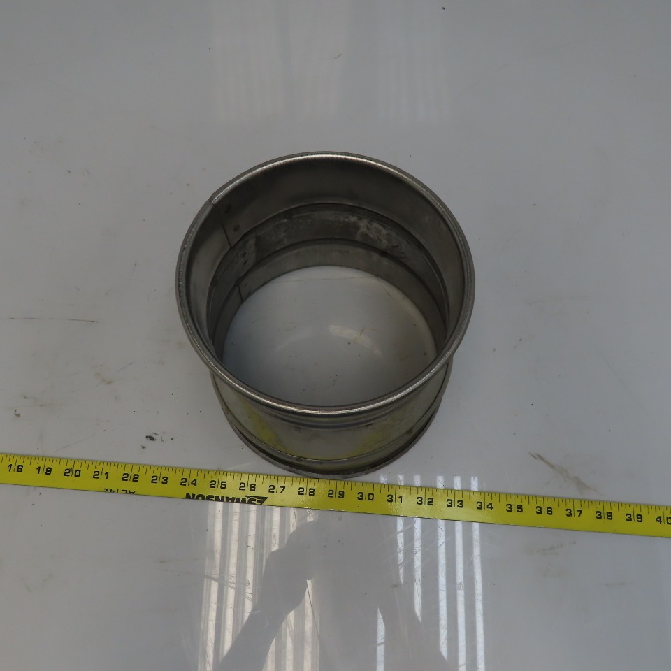 8″ x 4″ Stainless Steel Quick-Clamp Rolled Edge Duct Reducer