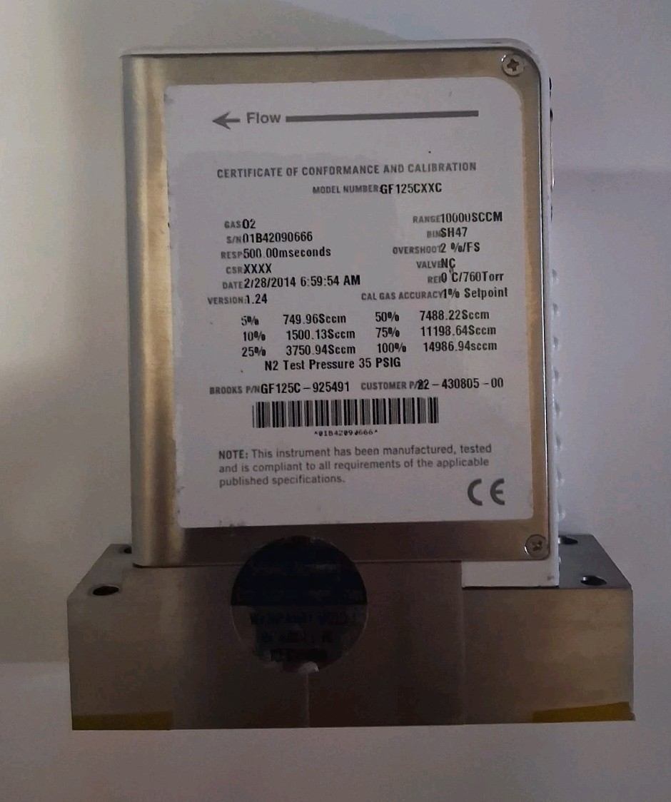 Brooks Instruments GF-125C-925491 Mass Flow Controller MFC MFM METER 22430805-00