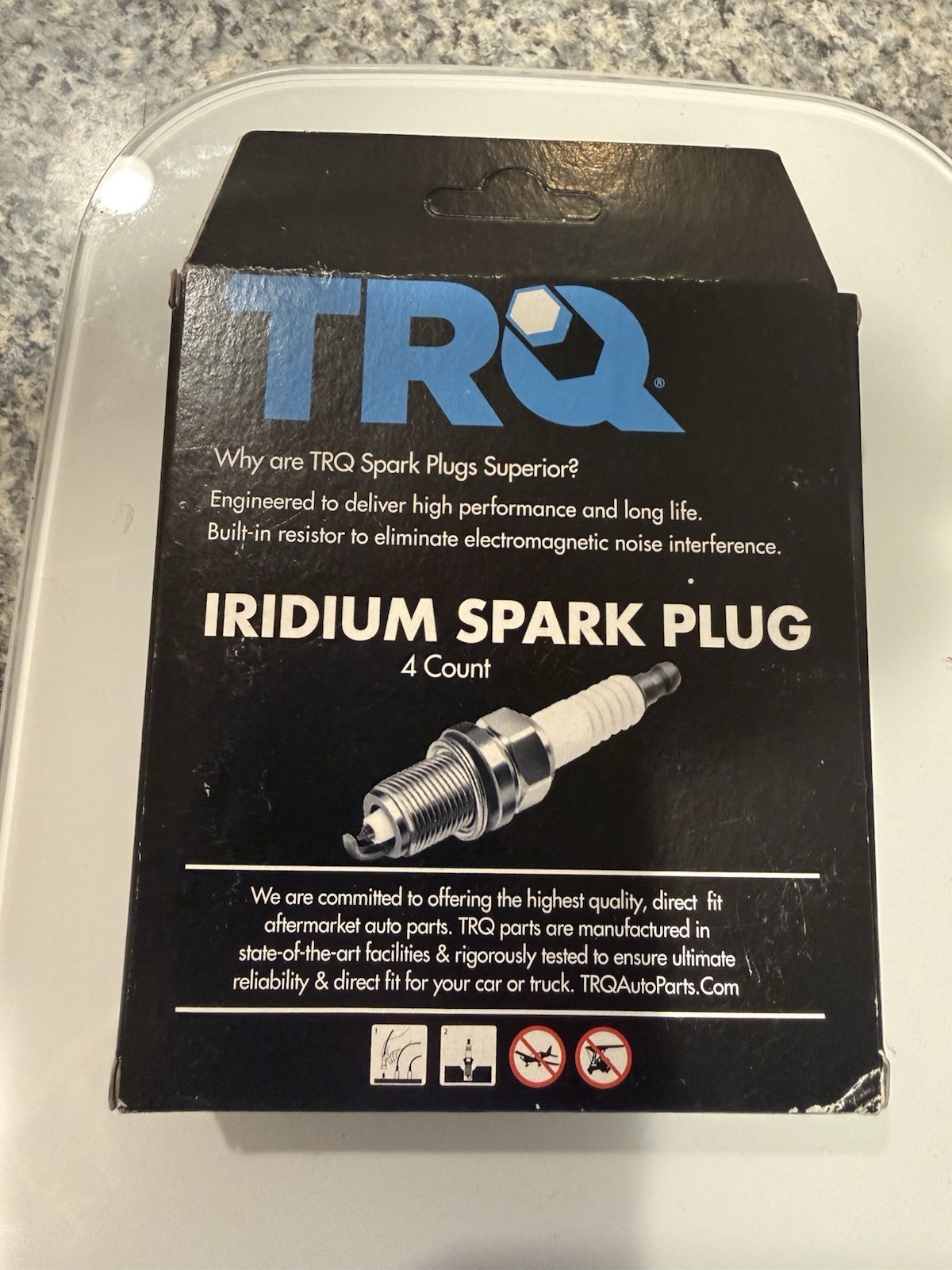 TRQ Iridium Spark Plug 4 Count SPA02124 New!
