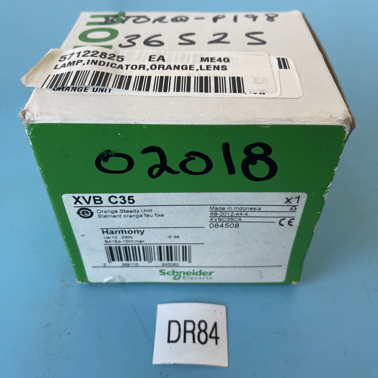 NEW W/BOX- Schneider Electric XVB C35 Harmony Orange Steady Unit 230V 10W Max