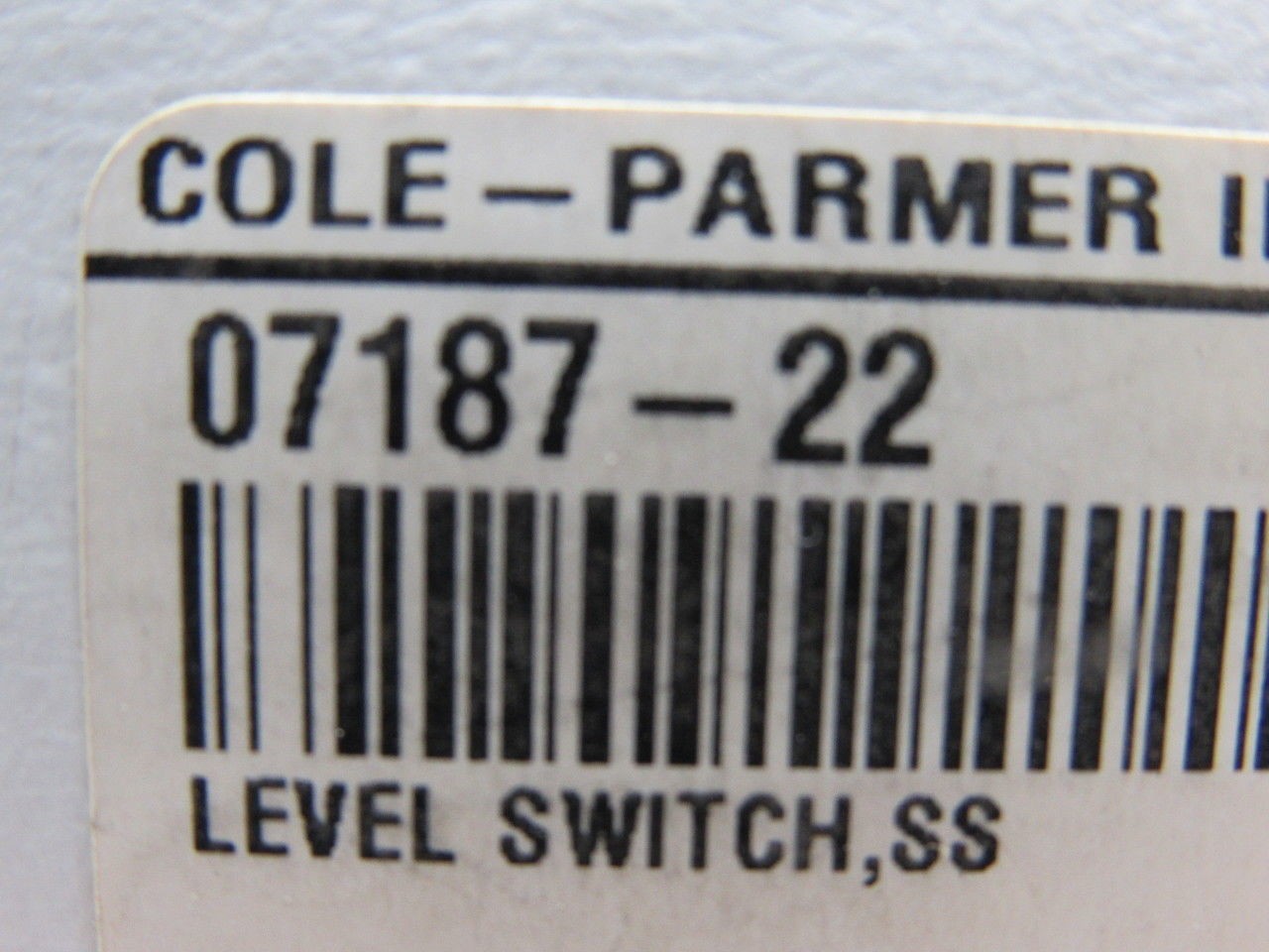 Cole-Parmer 07187-22 Stainless Steel Bent Steam Float Switch 20VA 120 to 240VCA