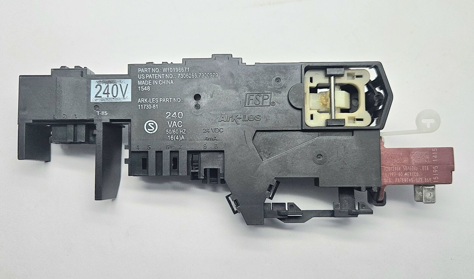 Whirlpool and Maytag Washer / Dryer Door Lock W10196671