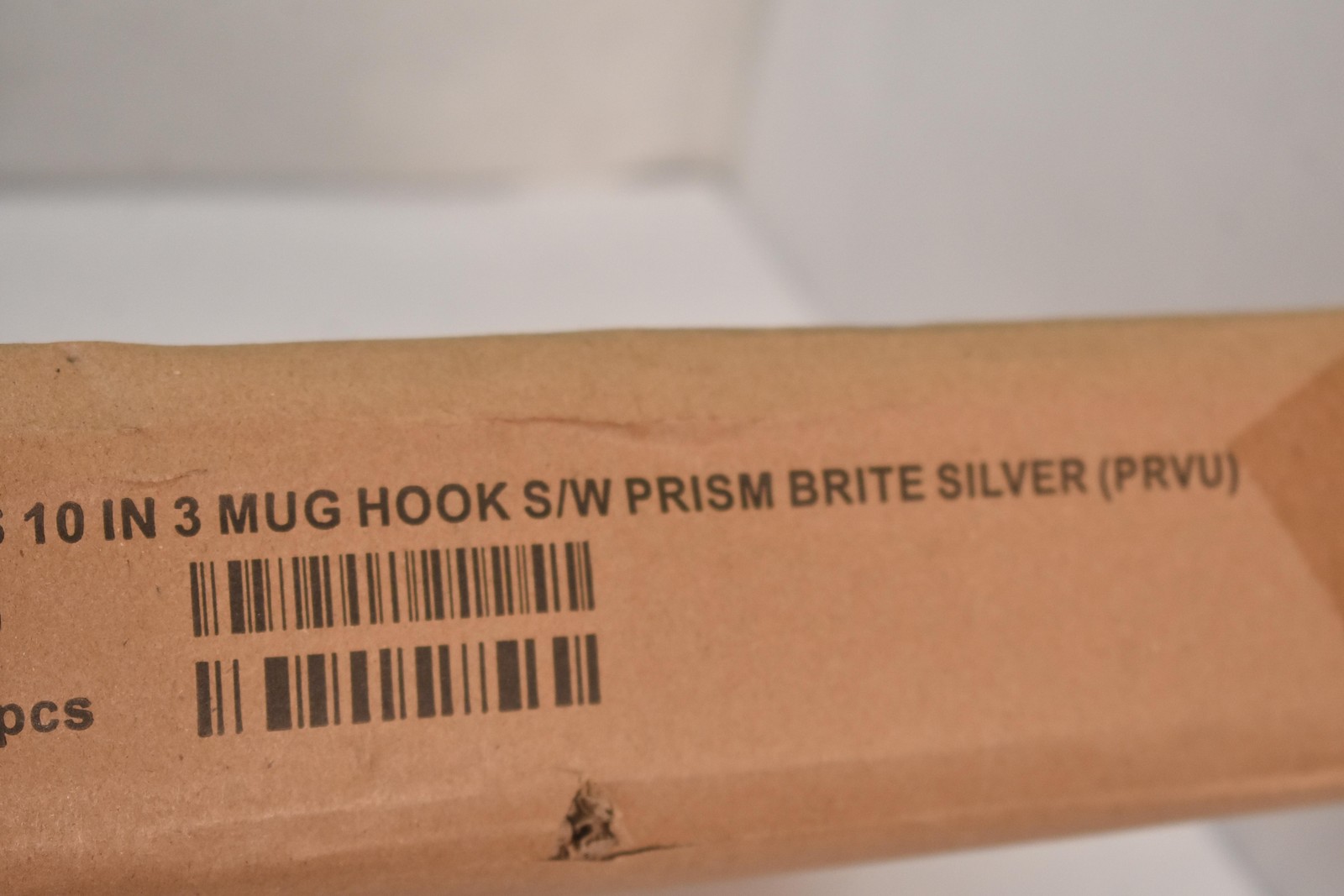TJX CMNF-10 HS 10in 3 Mug Hook Slatwall Prism Brite Silver Lot Of 10 Hooks