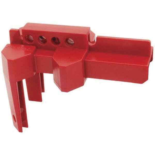 Master Lock S3081 Pneumatic Lockout: 4 Padlocks Max Plastic, Red