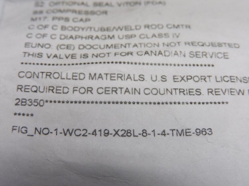 ITT 1-C-22-RA20MAX-CWP-150 1-WC2-419-X28L-8-1-4-TME-963 NSNP