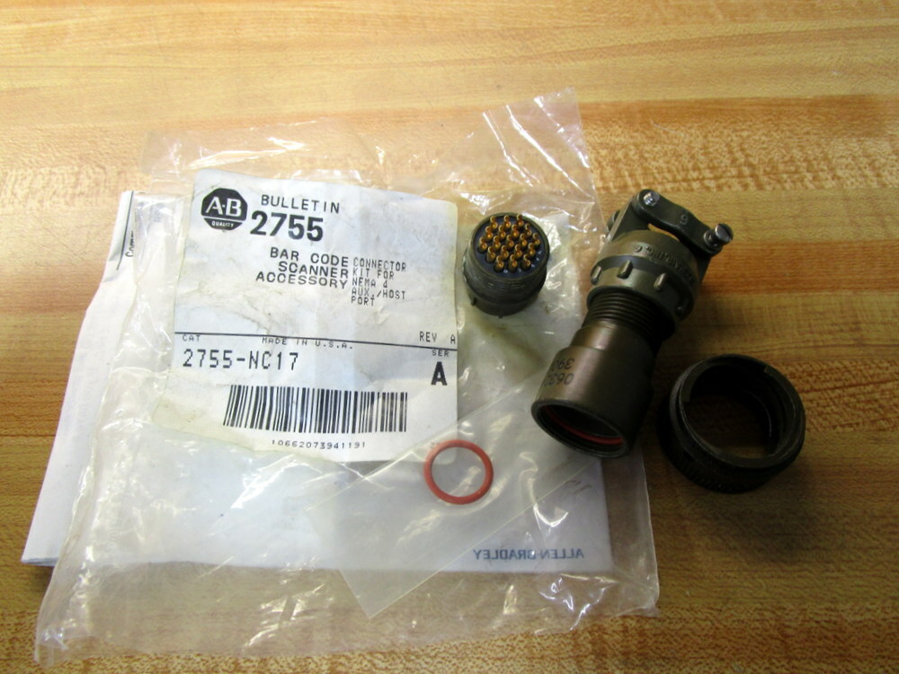 Allen Bradley 2755-NC17 Bar Code Scanner Accs. Conn. Kit 2755NC17