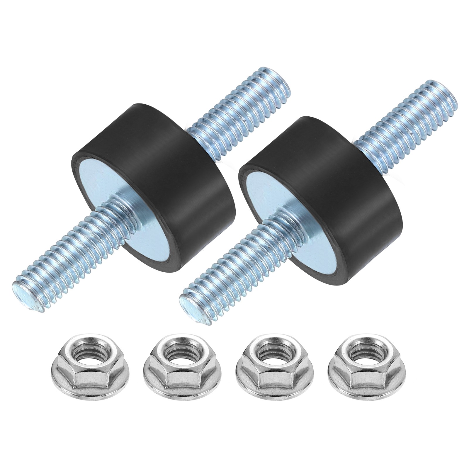 2Pcs M6 x 18mm Rubber Mounts, 10 x 20mm Rubber Vibration Isolator with Nuts