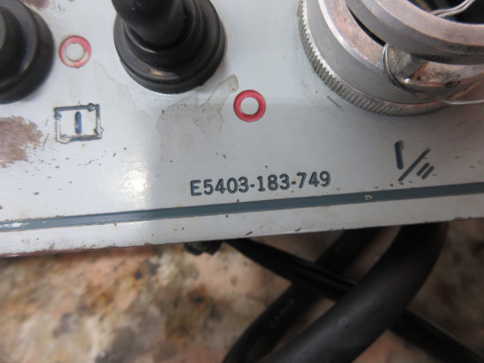 OKUMA LB15 CNC LATHE OPERATOR CONTROL PANEL E5403-183-749 PC-100A-WSTB 33-01779