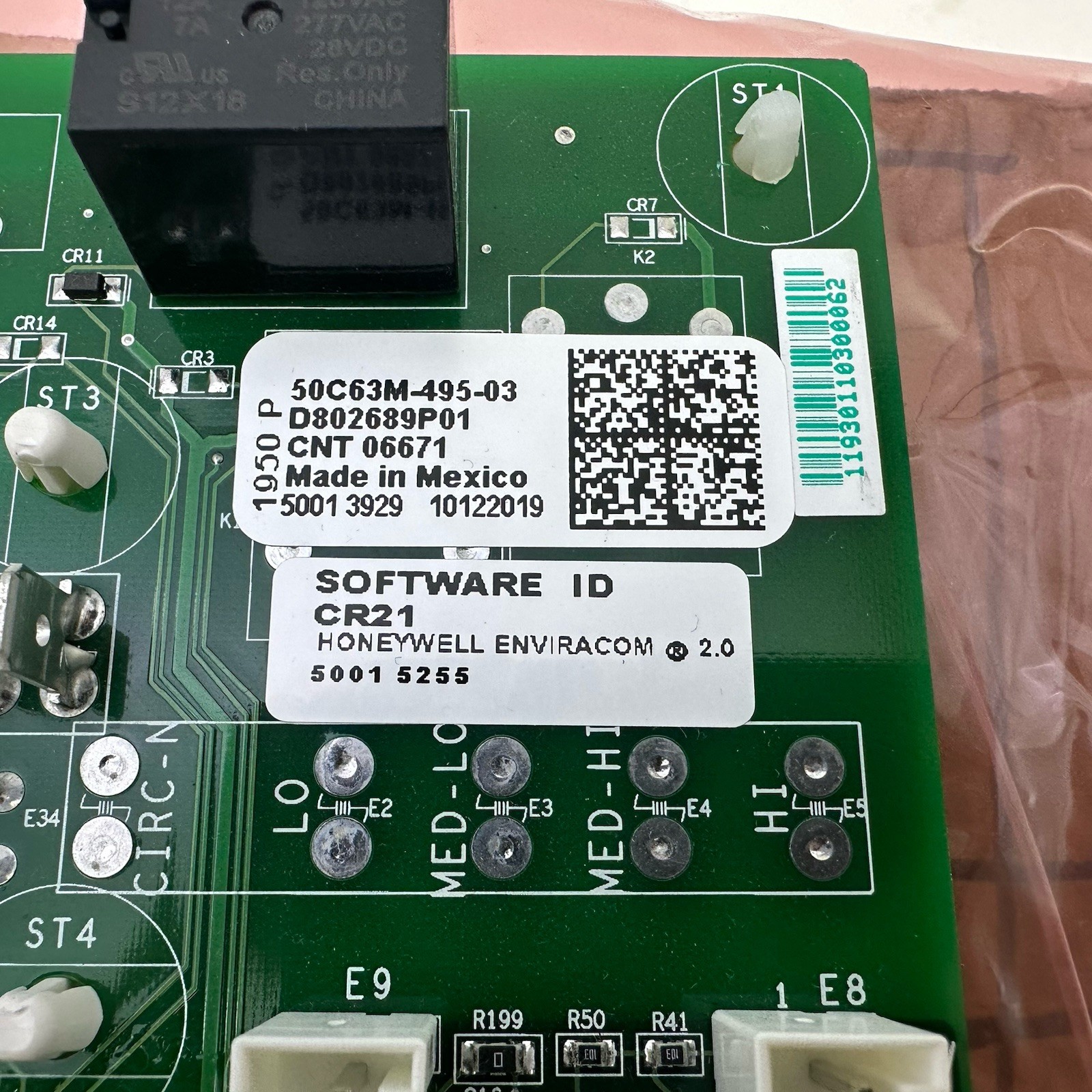 Trane CNT06671 CONTROL INTEGRATED FURNACE CONTROL (MODULATING) 50C63M-495-03