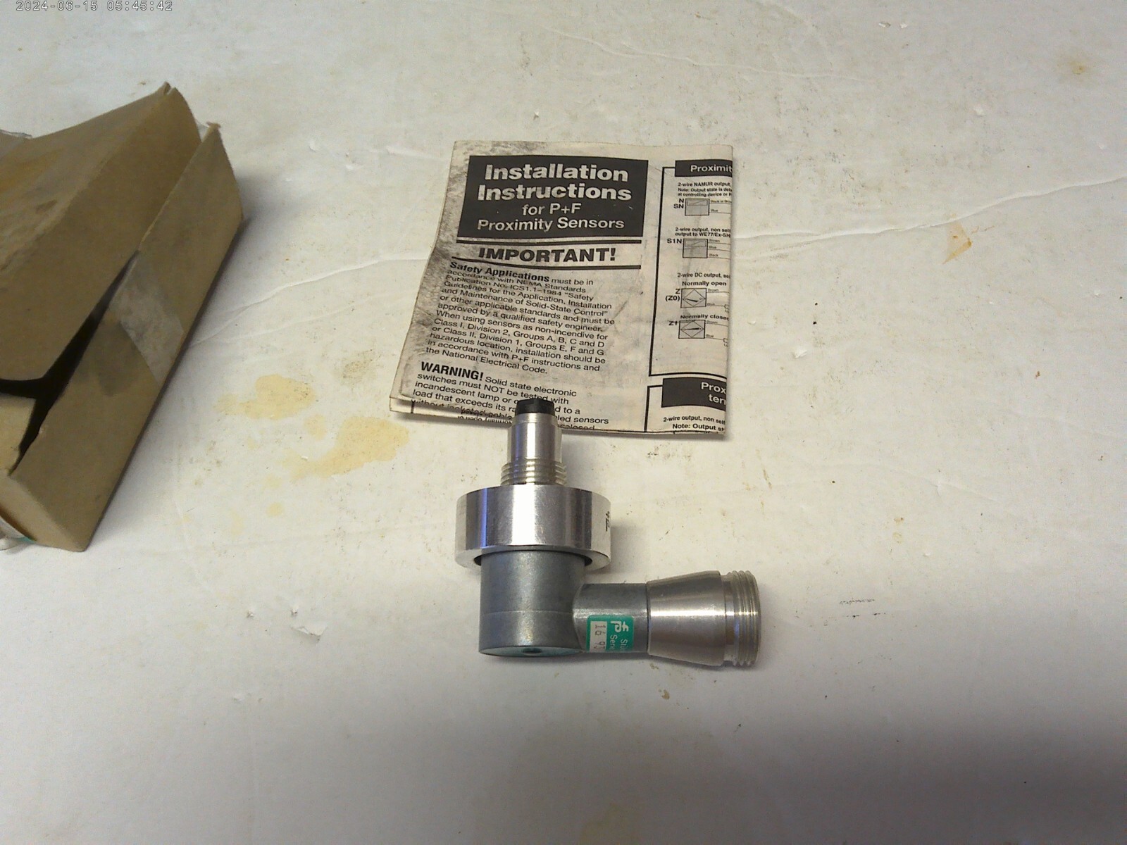 New Pepperl & Fuchs NJ3CUS1025BHM 91441 Proximity Sensor NJ-3-C-US-1.025-BHM