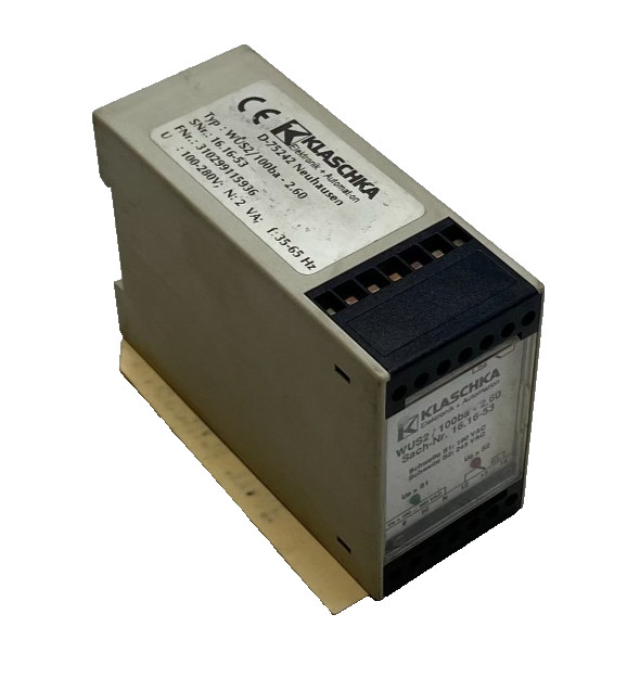 KLASCHKA D-75242 Timer Relay Delay Switch Type: WUS2/100BA – 2.60
