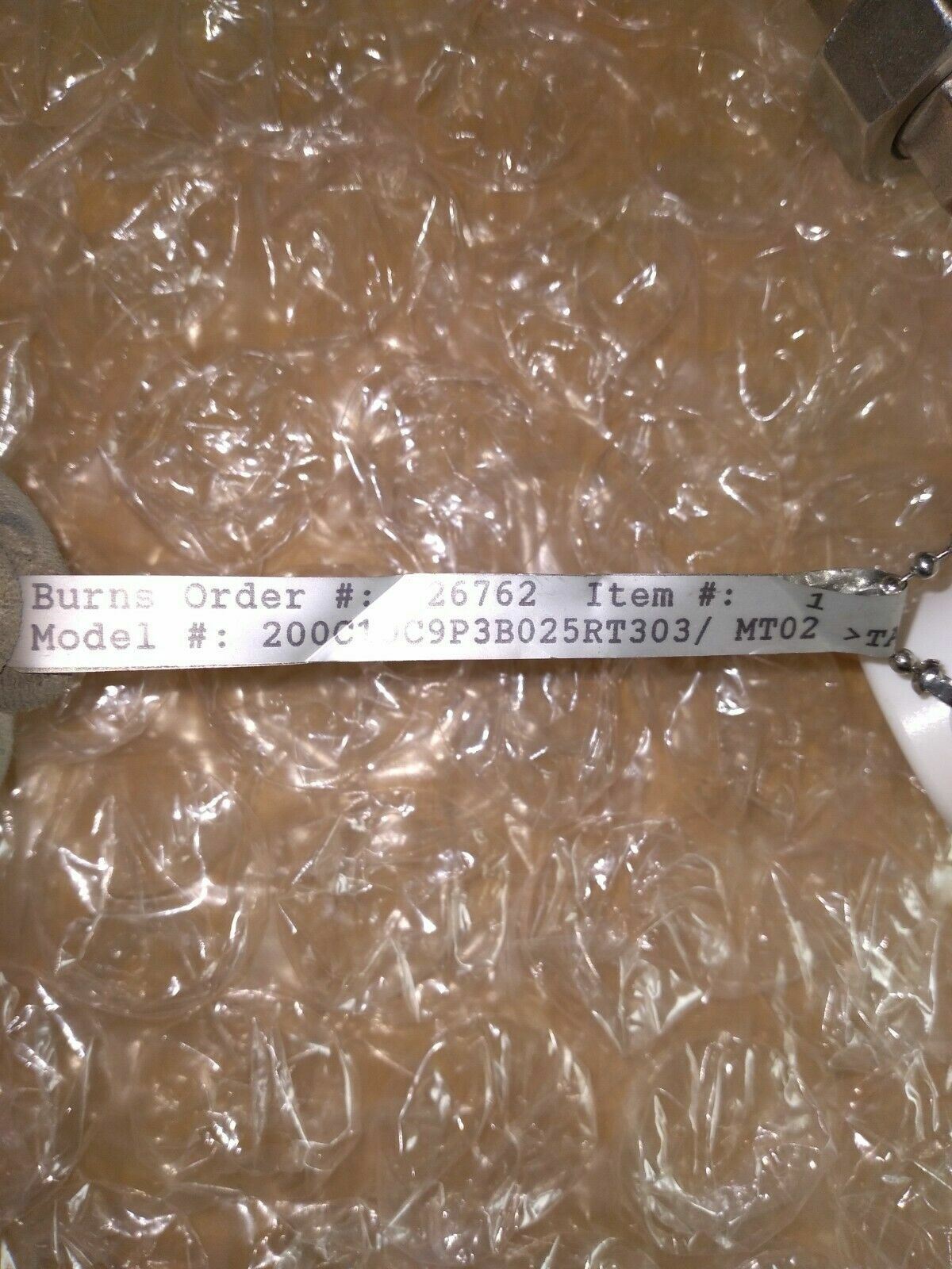 NNB BURNS 200C10C9P3B025RT303 TEMPERATURE SENSOR TRANSMITTER …EACH shly