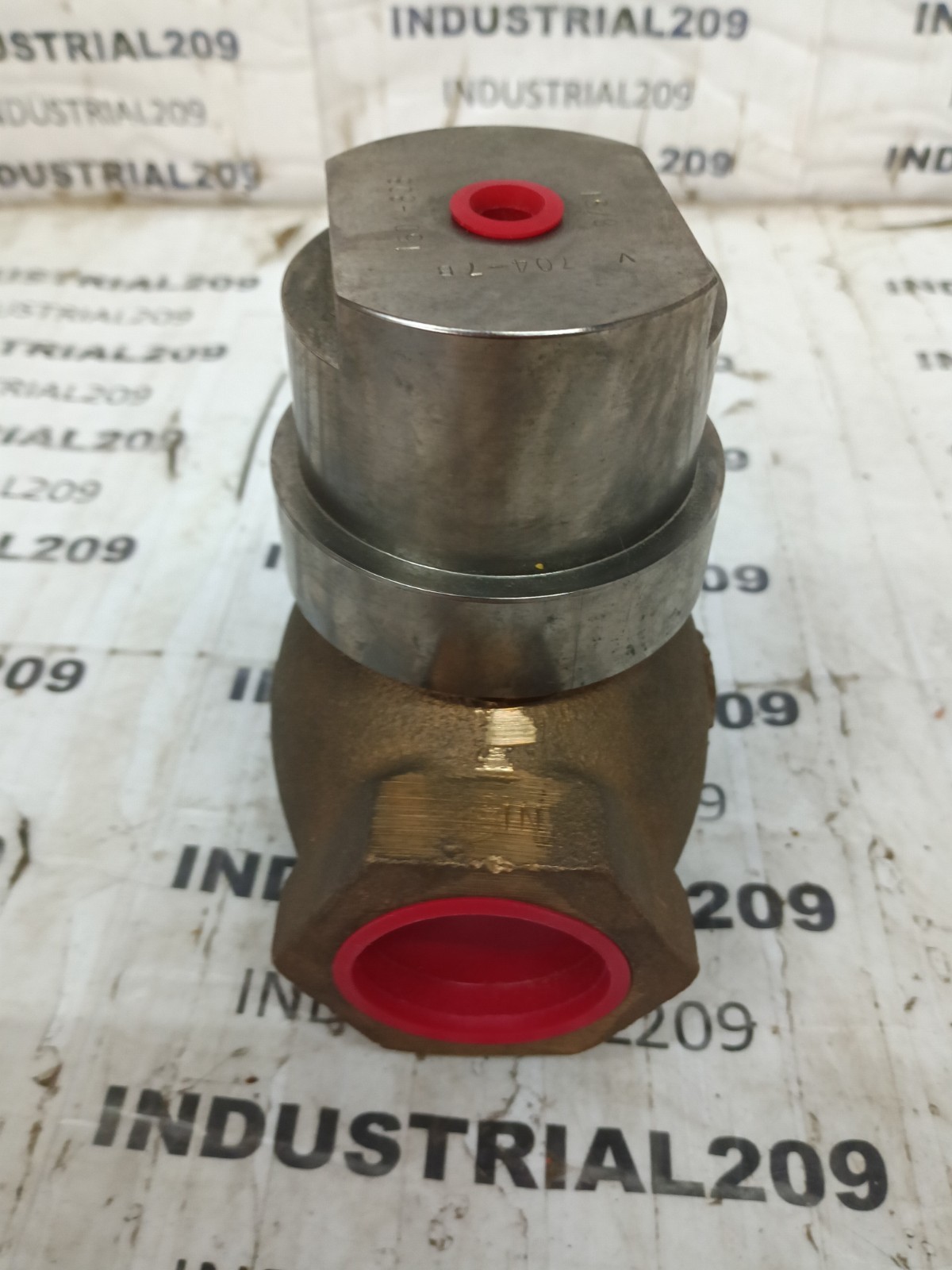 1-1/4” LEXAIR 2 WAY DIRECT PILOT POPPET VALVE 1501-808 BRASS