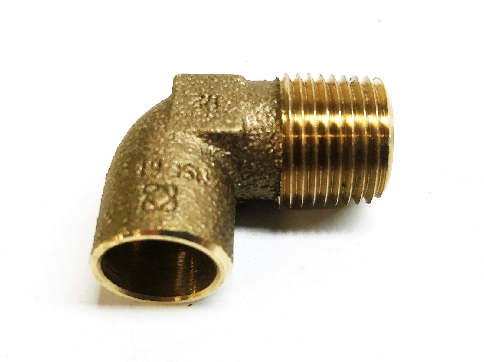 Unbranded 1/2″ Sweat x 1/2″ Male 90 Degree Bronze Elbow Coupling [Lot of 4] NOS