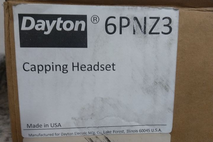 Dayton 6PNZ3 1.250-12 Input Thread 8 Lb-In to 34 Lb-In Magnetic Capping Headset