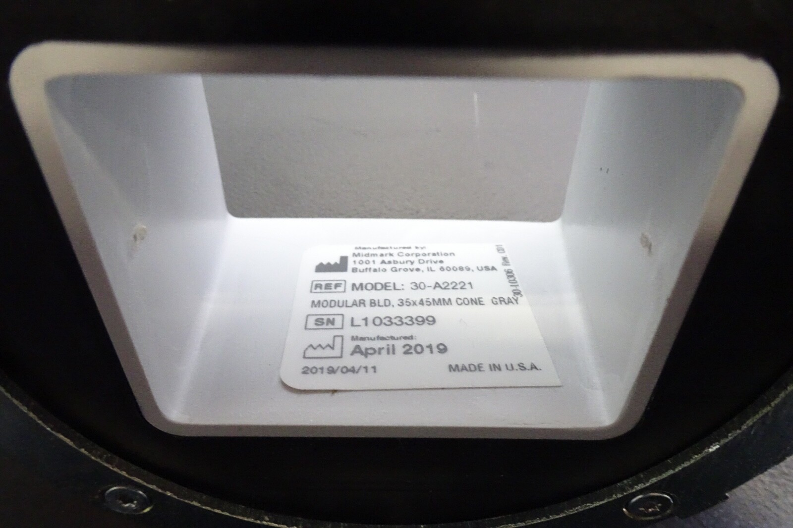 x3) MidMark Beam Limiting Device Base MODEL 30-A2221