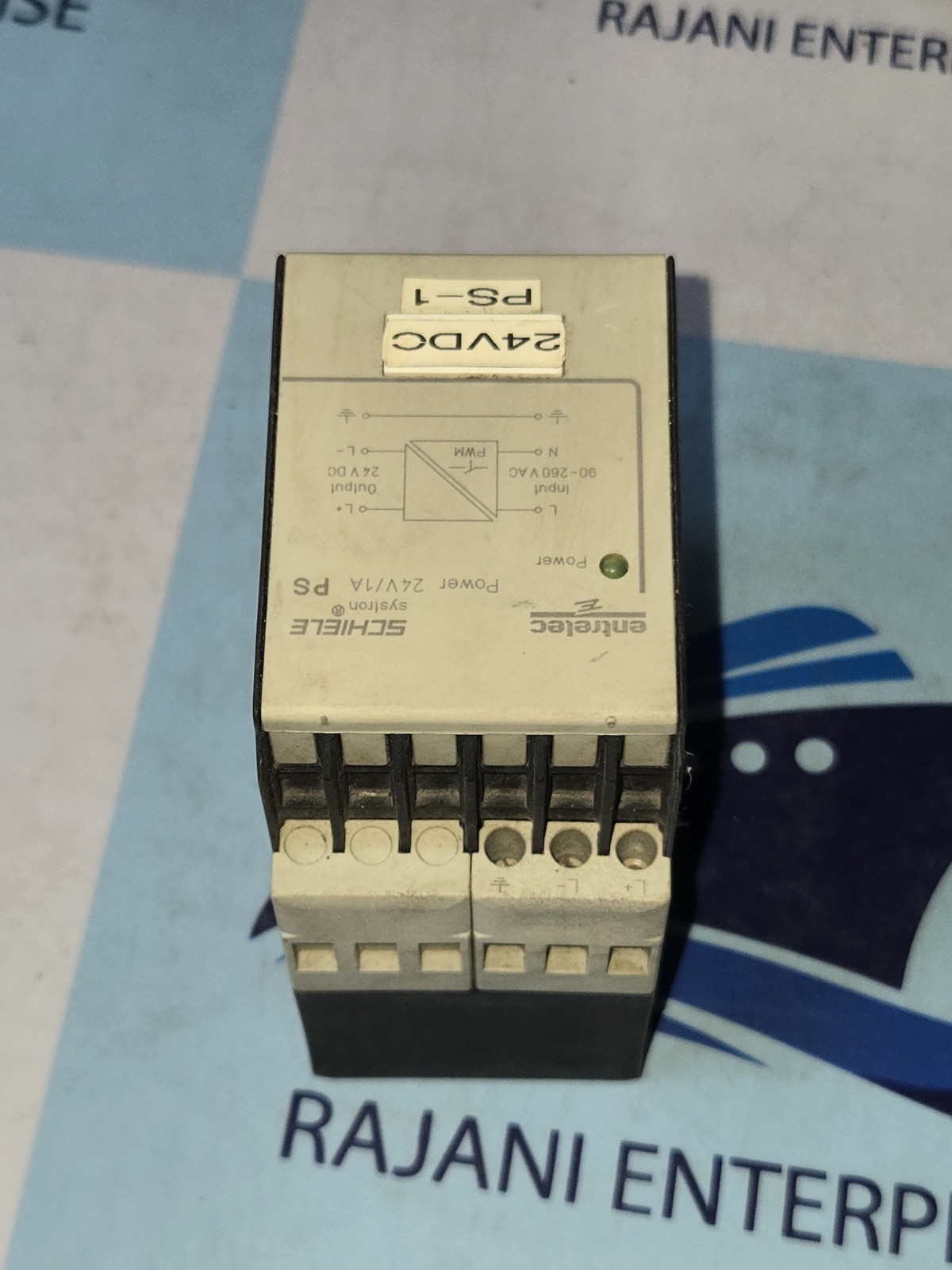 Entrelec Schiele Systron Power Supply Input 90-260VAC Output 24VDC 1A