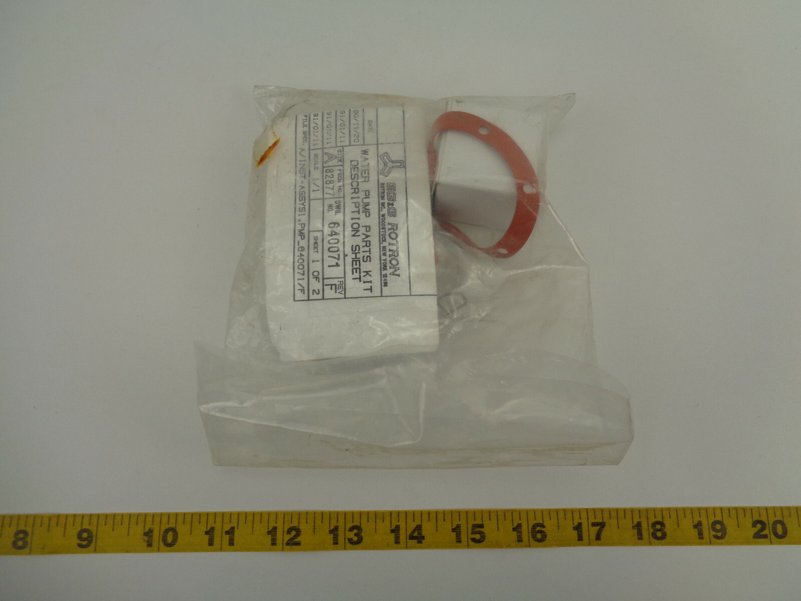 Rotron Motor Pump Rebuild Kit P/N 521640 Water Pump Parts NOS