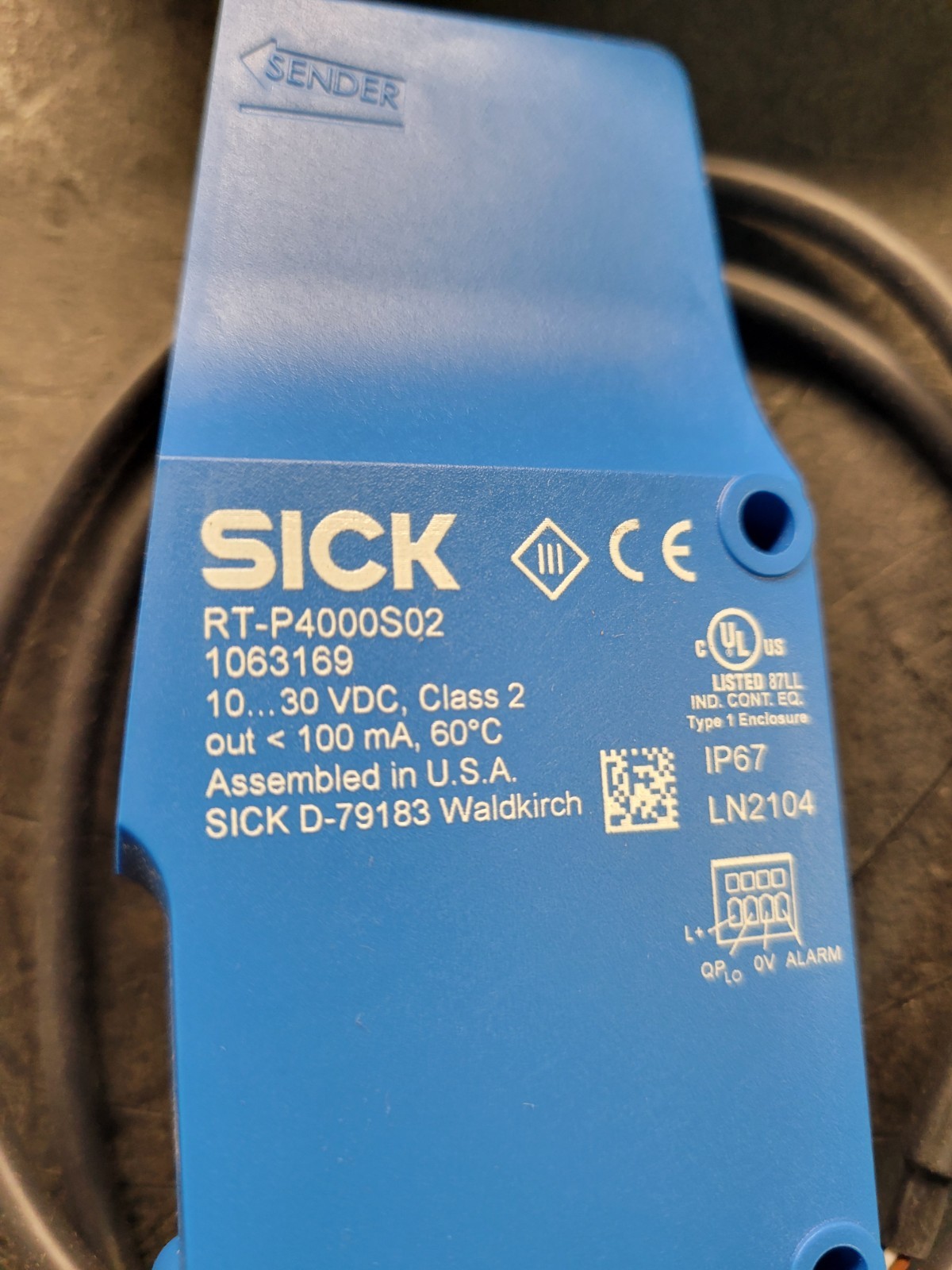 Sick RT-P4000S02 Photoelectric Sensor.