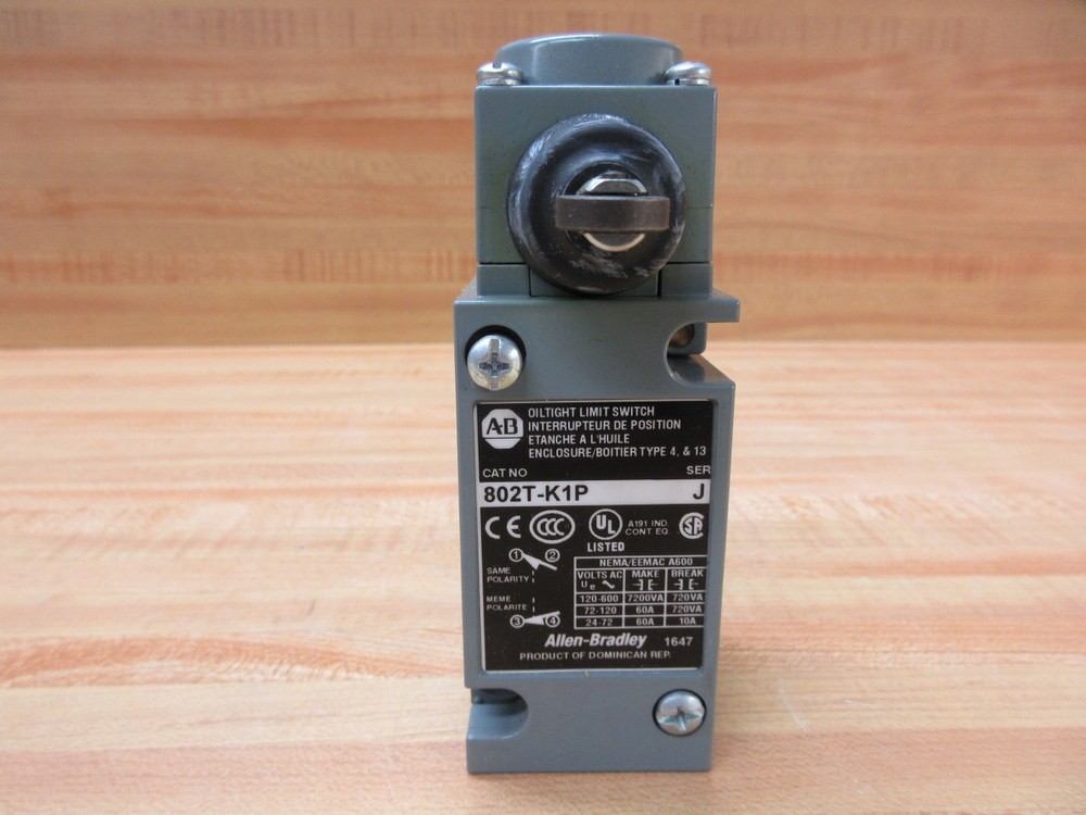 Allen Bradley 802T-K1P Limit Switch 802TK1P Series J