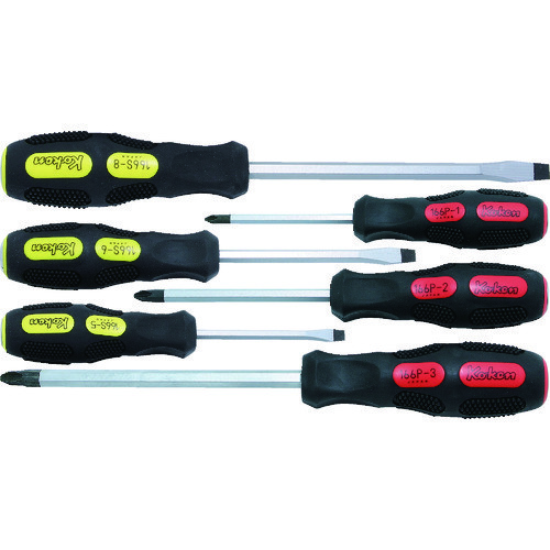 KOKEN 166PS/6 Thru Screwdriver Set Japan Made in Japan