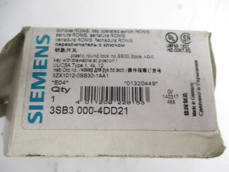 SIEMENS 3SB3000-4DD21 NSMP