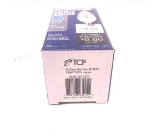 TCP, Elite LED, LED5E12B1127K, 5W, 2700K, lot of 6