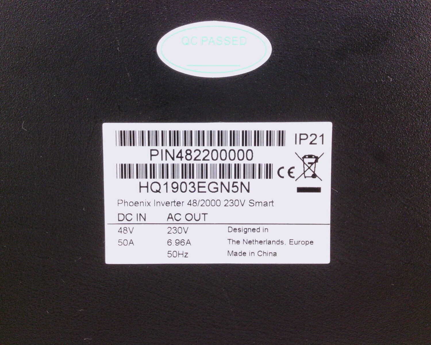 USSP Victron Energy Phoenix Inverter 48/2000 48V 2000VA 230V Smart PIN482200000