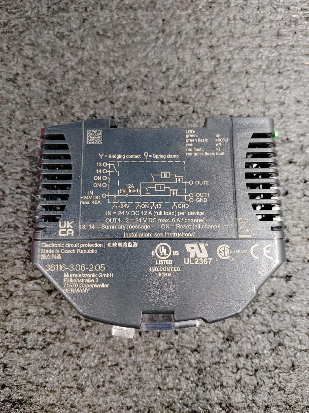 MURR ELEKTRONIK MICO 36116-3.06-2.05 Electronic Circuit Protection