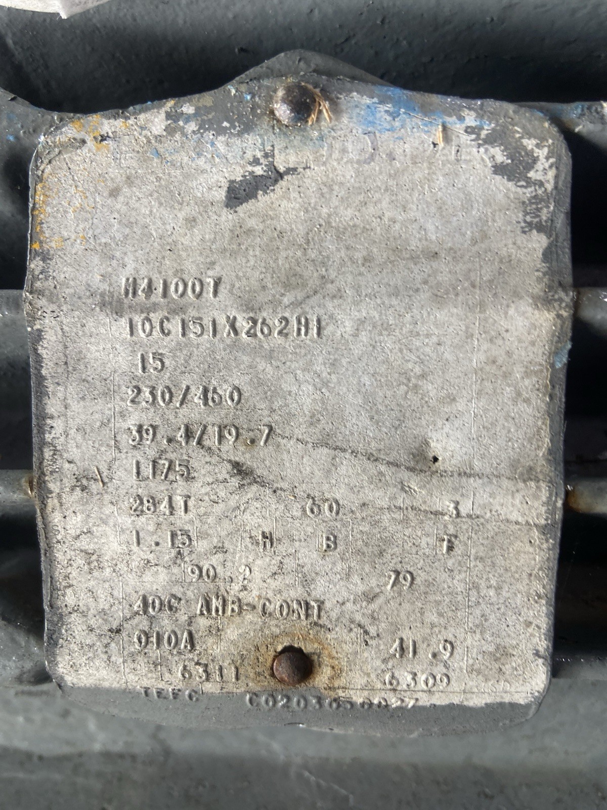 Griswold Stainless Steel 3×4-13 Pump, W/BALDOR MOTOR 15HP,1175RPM, No Base