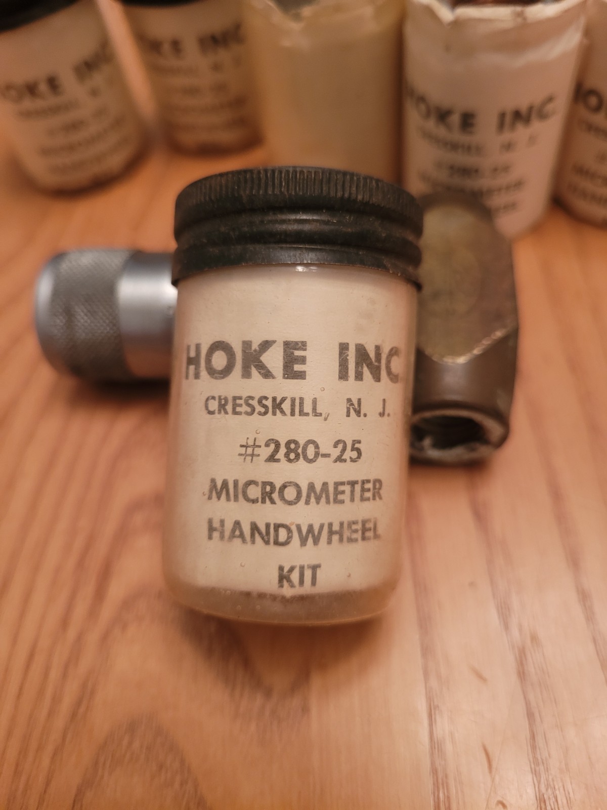 HOKE Inc. 280-25 Micrometer Handwheel Kit, lot of 9.