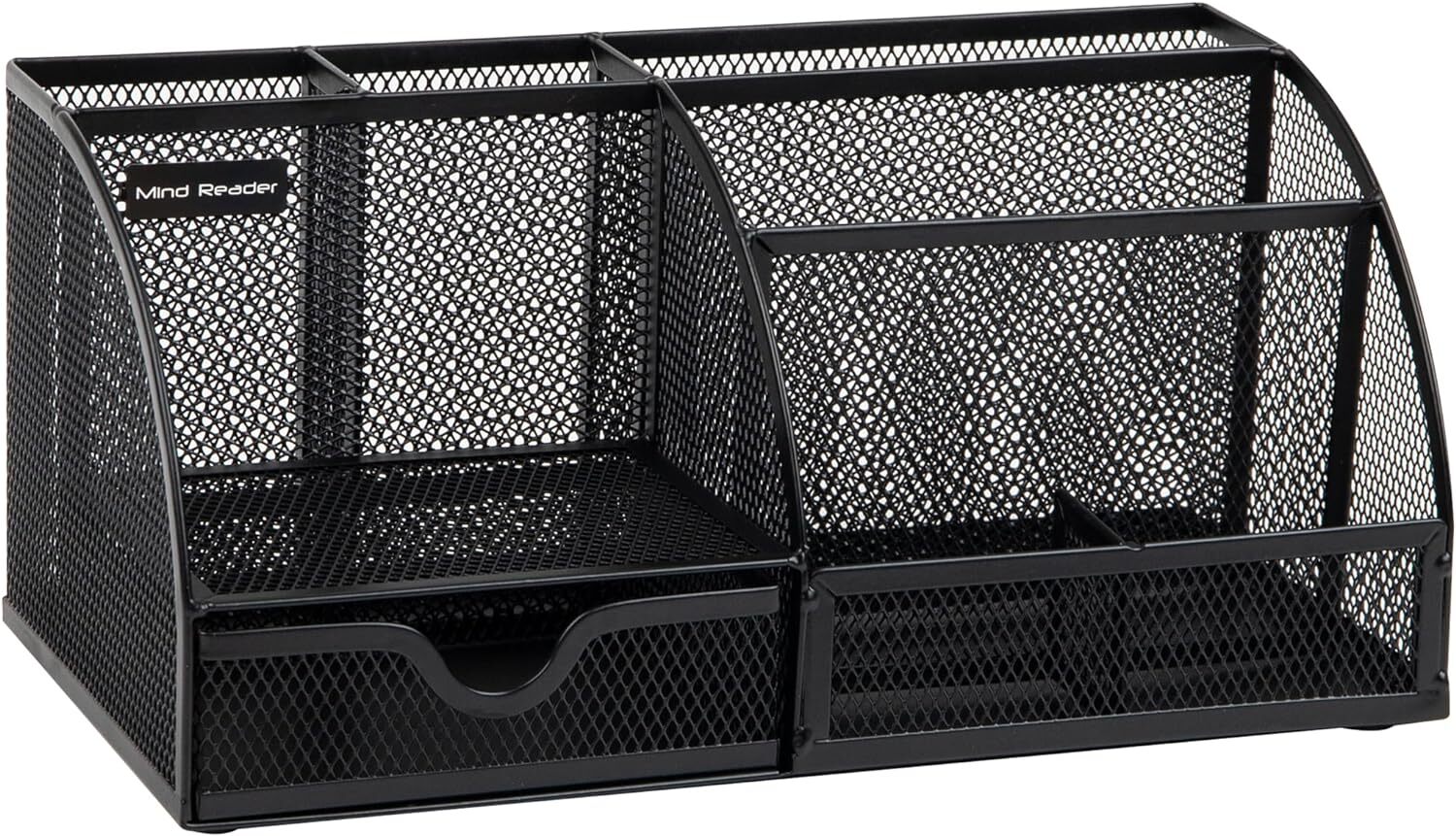 Mind Reader Desktop Organizer, File Storage, Accessory Black