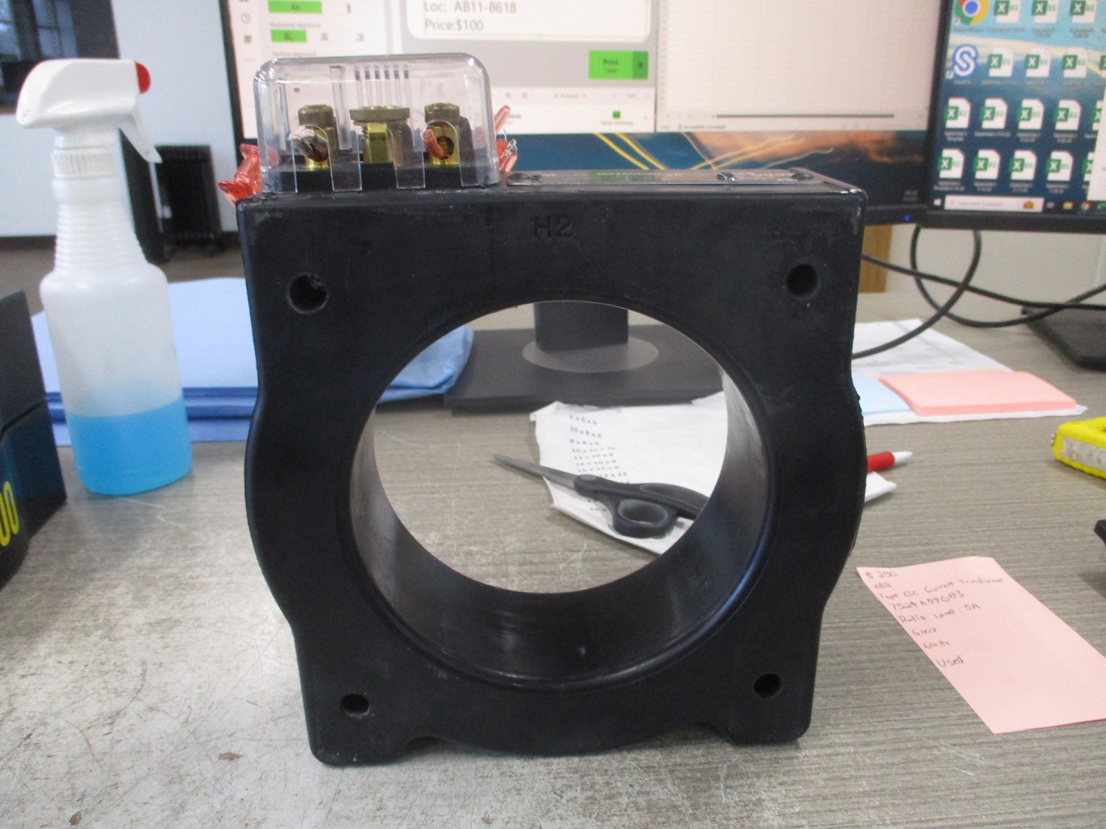 ABB Type CLC Current Transformer 7524A59G03 Ratio 1200:5A 600V 60Hz Used