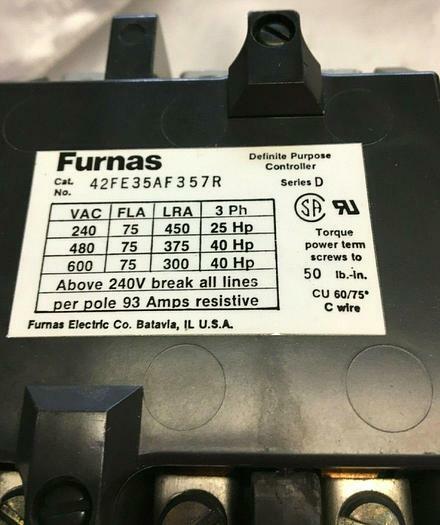 Furnas Electric Definite Purpose Controller Series D 49D22125 Free Shipping